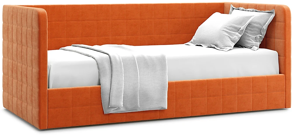 Двуспальная кровать с матрасом в комплекте Брэнта Оранж 90х200 с матрасом