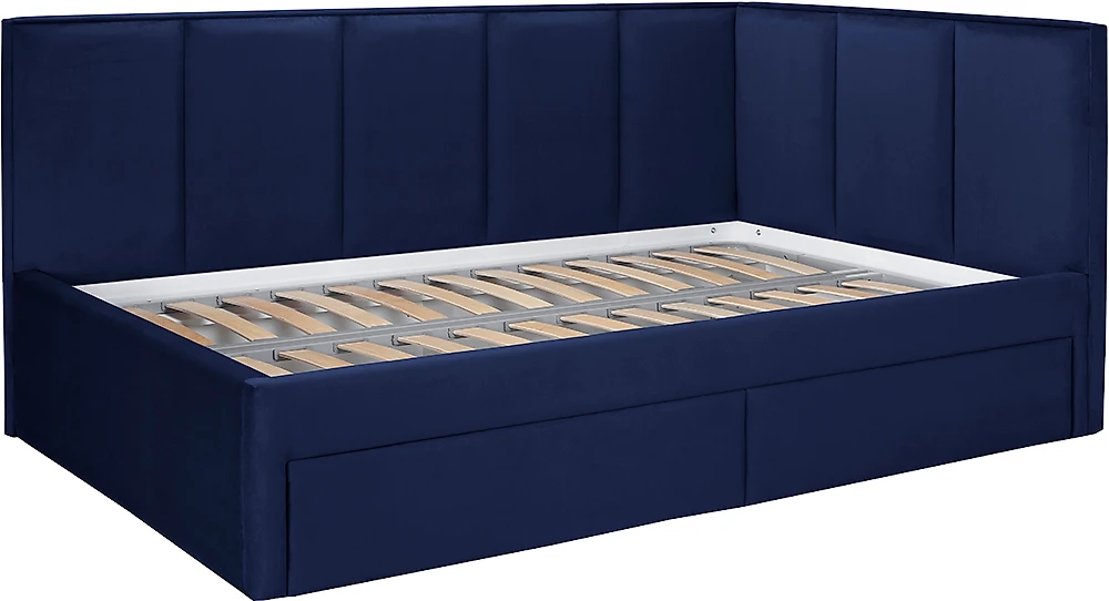 Односпальная кровать с мягким изголовьем Лайф Дизайн-2
