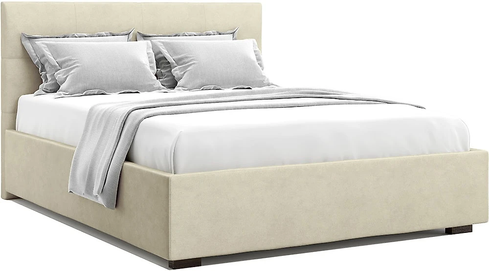 Двуспальная кровать с матрасом в комплекте Гарда Беж 160х200 с матрасом