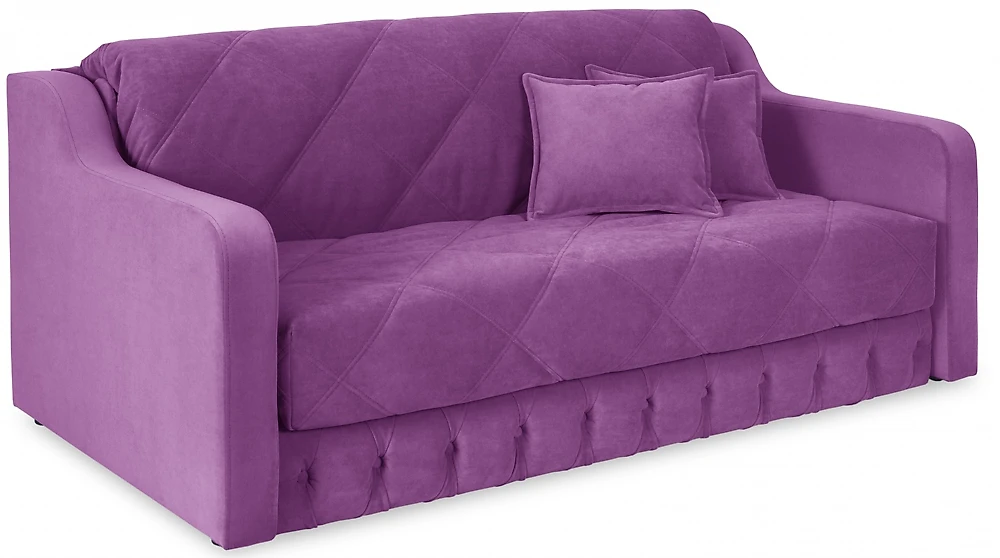 Розовый диван аккордеон Римини с подлокотниками Фиолет