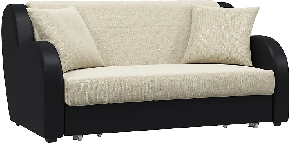 Прямой диван из рогожки Барон с подлокотниками Дизайн 3
