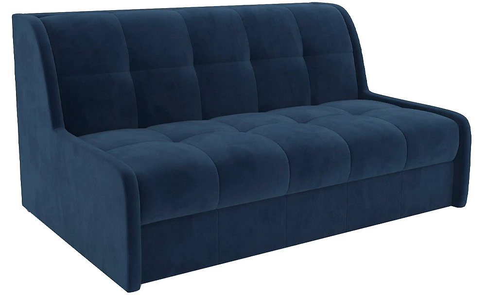 Синий прямой диван Барон-6 Дизайн 1