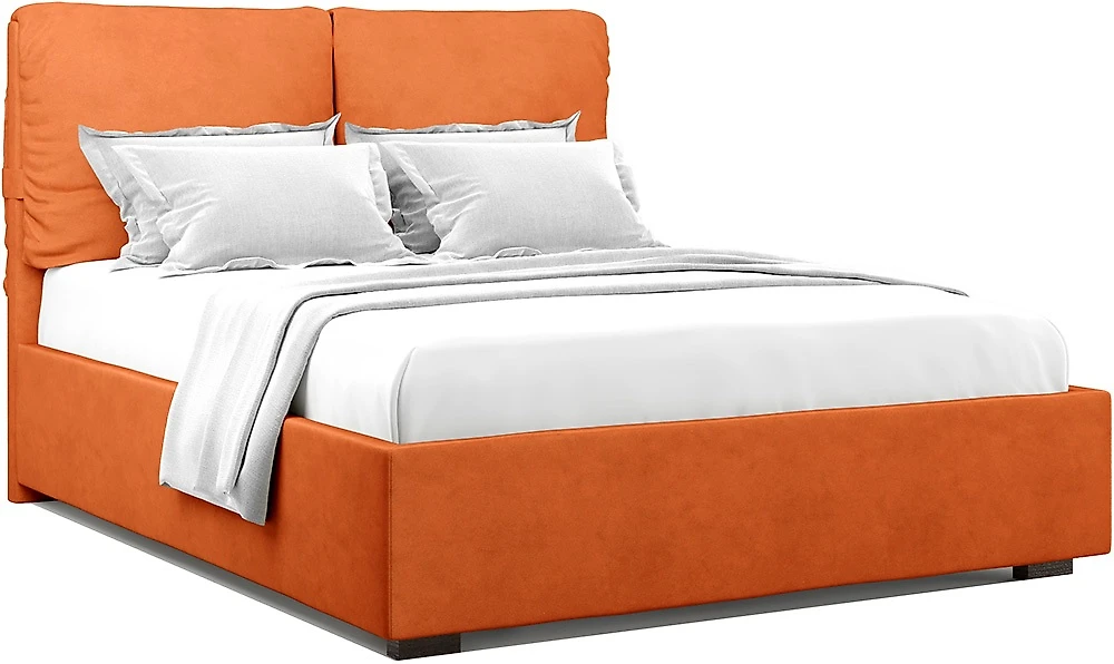 Двуспальная кровать с изголовьем Тразимено Оранж