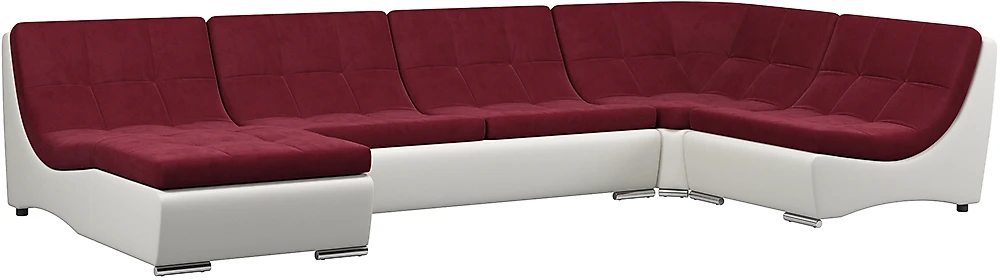 Красный модульный диван Монреаль-2 Марсал