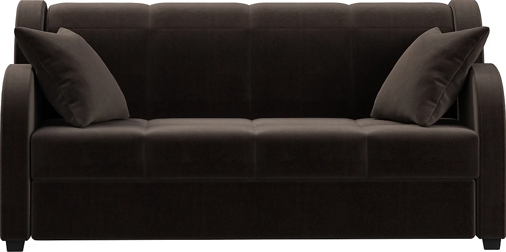 Тёмный диван Барон с подлокотниками Дизайн 1