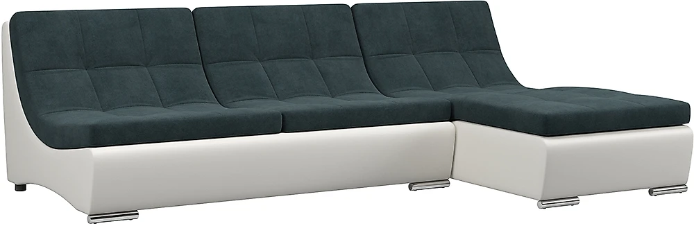 Угловой диван без боковин Монреаль-1 Индиго