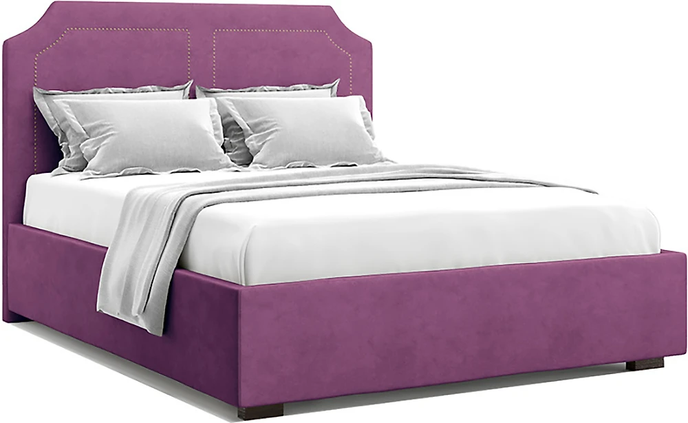 Кровать с мягкой спинкой Лаго Фиолет