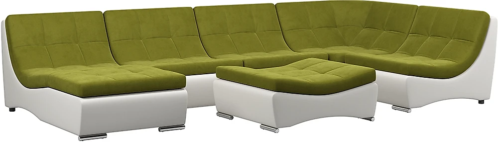Угловой диван с креслом Монреаль-7 Свамп