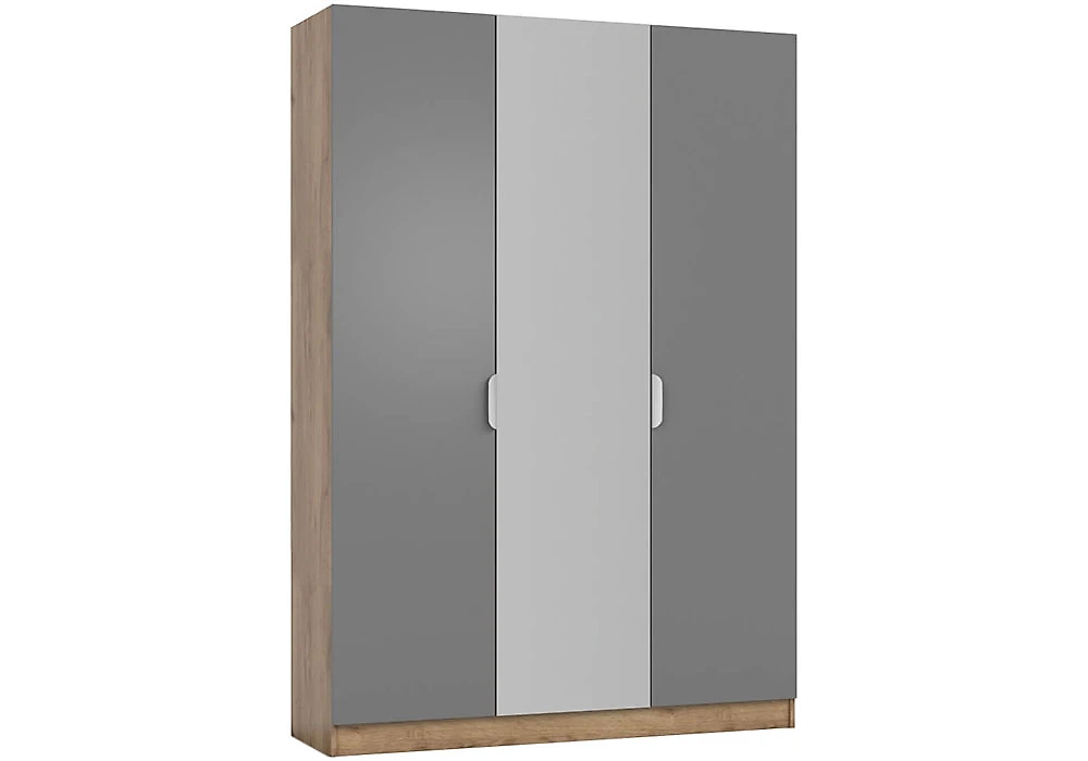 Серый распашной шкаф Босс-150 Дизайн-2