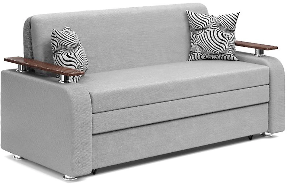 Прямой диван серого цвета Леонард-2 Грей