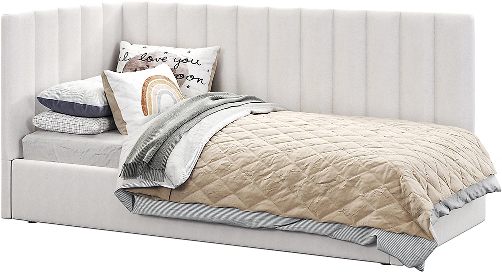 Кровать с подъемным механизмом и мягким изголовьем Тиволи Дизайн-6