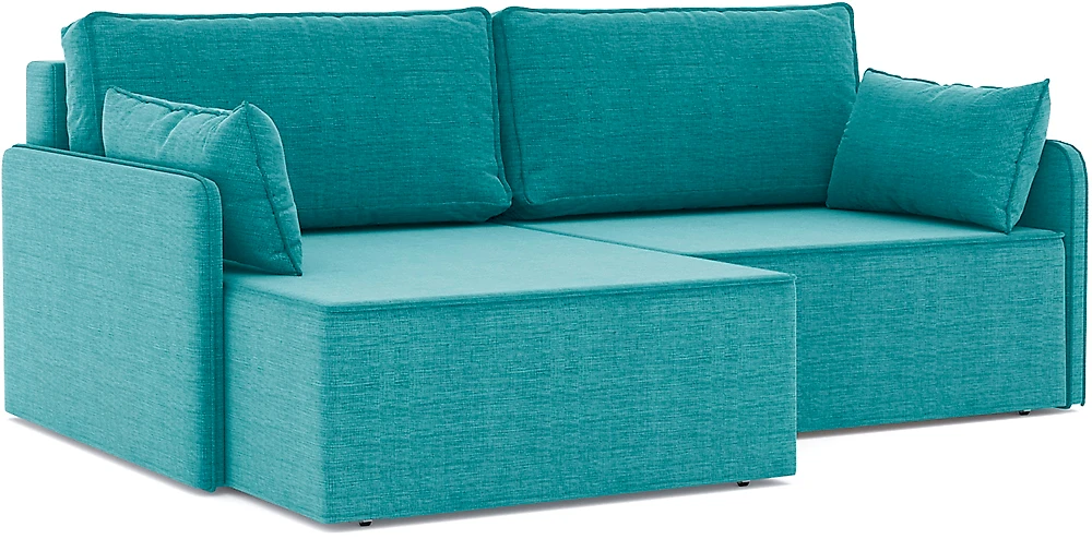 Угловой диван изумрудный Блюм Кантри Дизайн-1