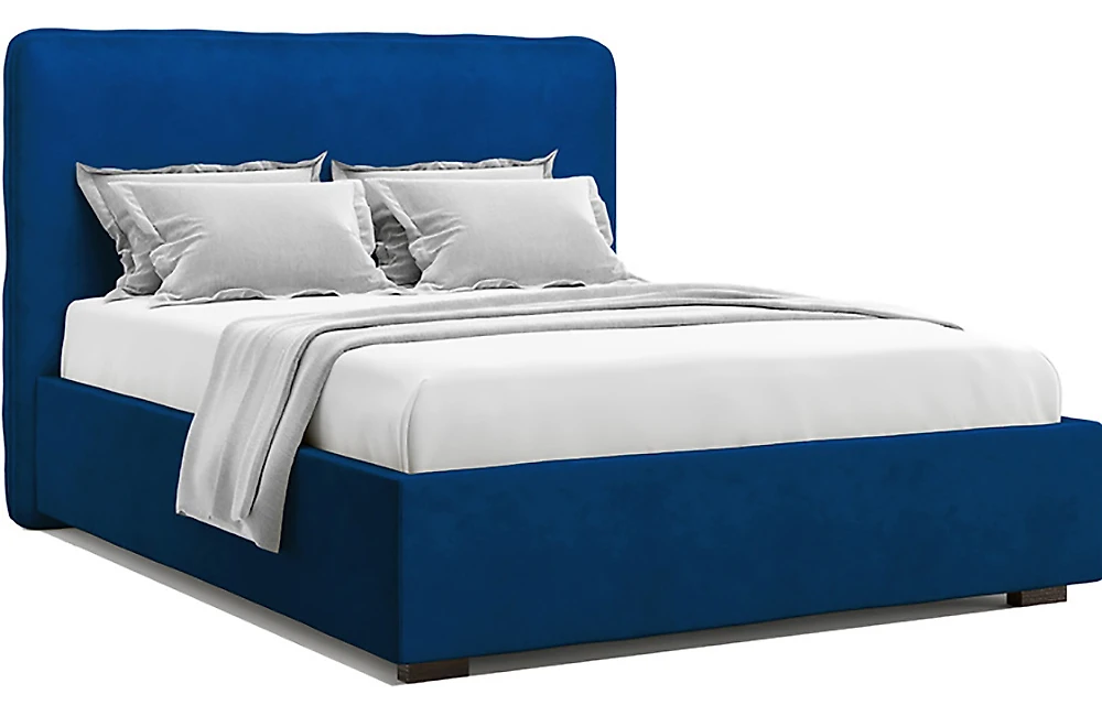 Двуспальная кровать с матрасом в комплекте Брахано Блю 160х200 с матрасом