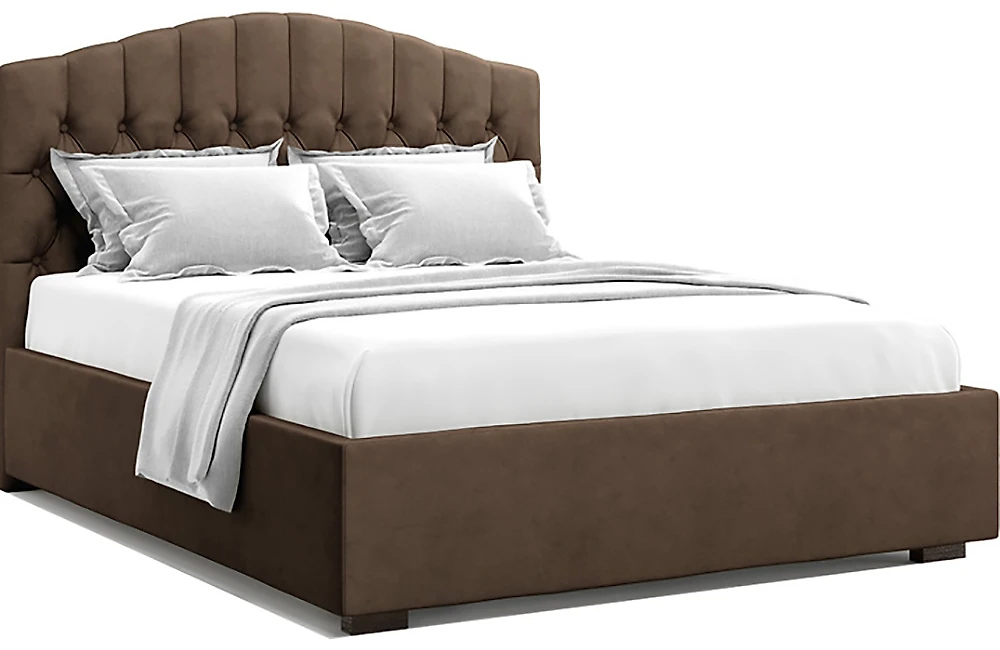 Двуспальная кровать из ЛДСП Лугано Шоколад