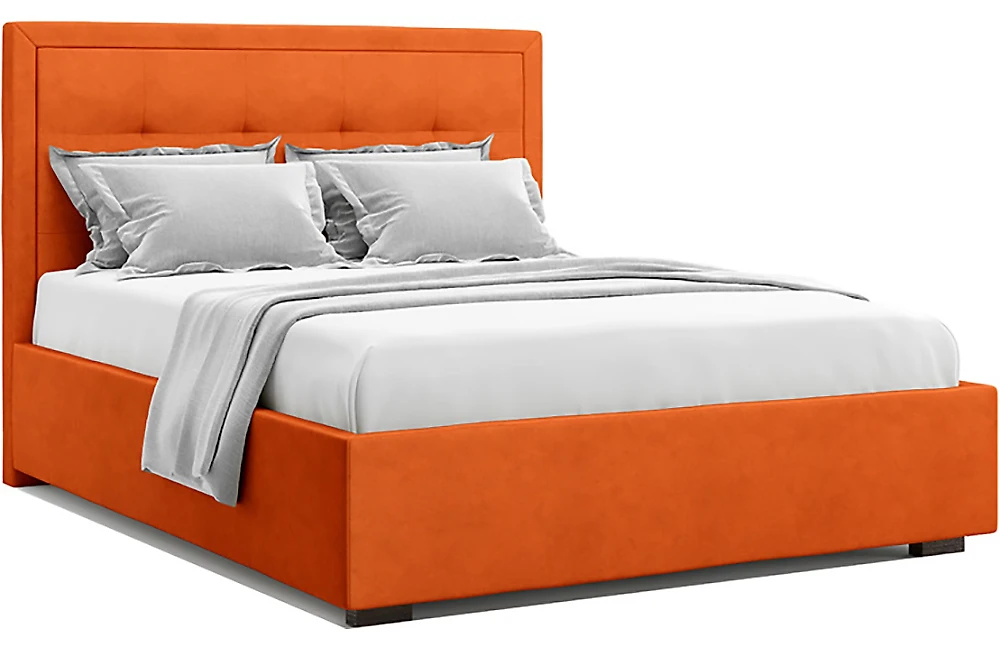 Кровать с мягкой спинкой Комо Оранж