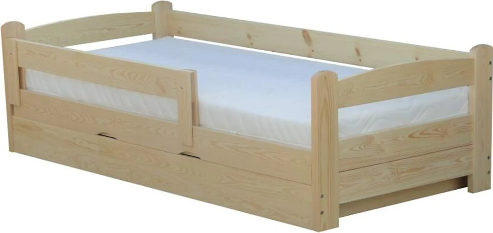 Кровать односпальная с ортопедическим матрасом Джерри деревянная