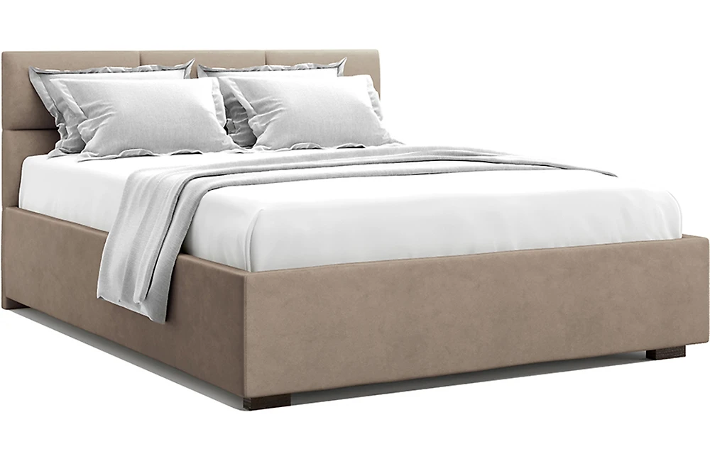 Двуспальная кровать с матрасом в комплекте Болсена Браун 140х200 с матрасом