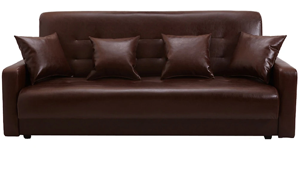 Маленький кожаный диван Аккорд Вудлайн-120