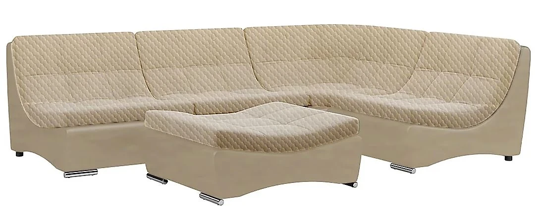 Угловой диван с креслом Монреаль-6 Даймонд беж