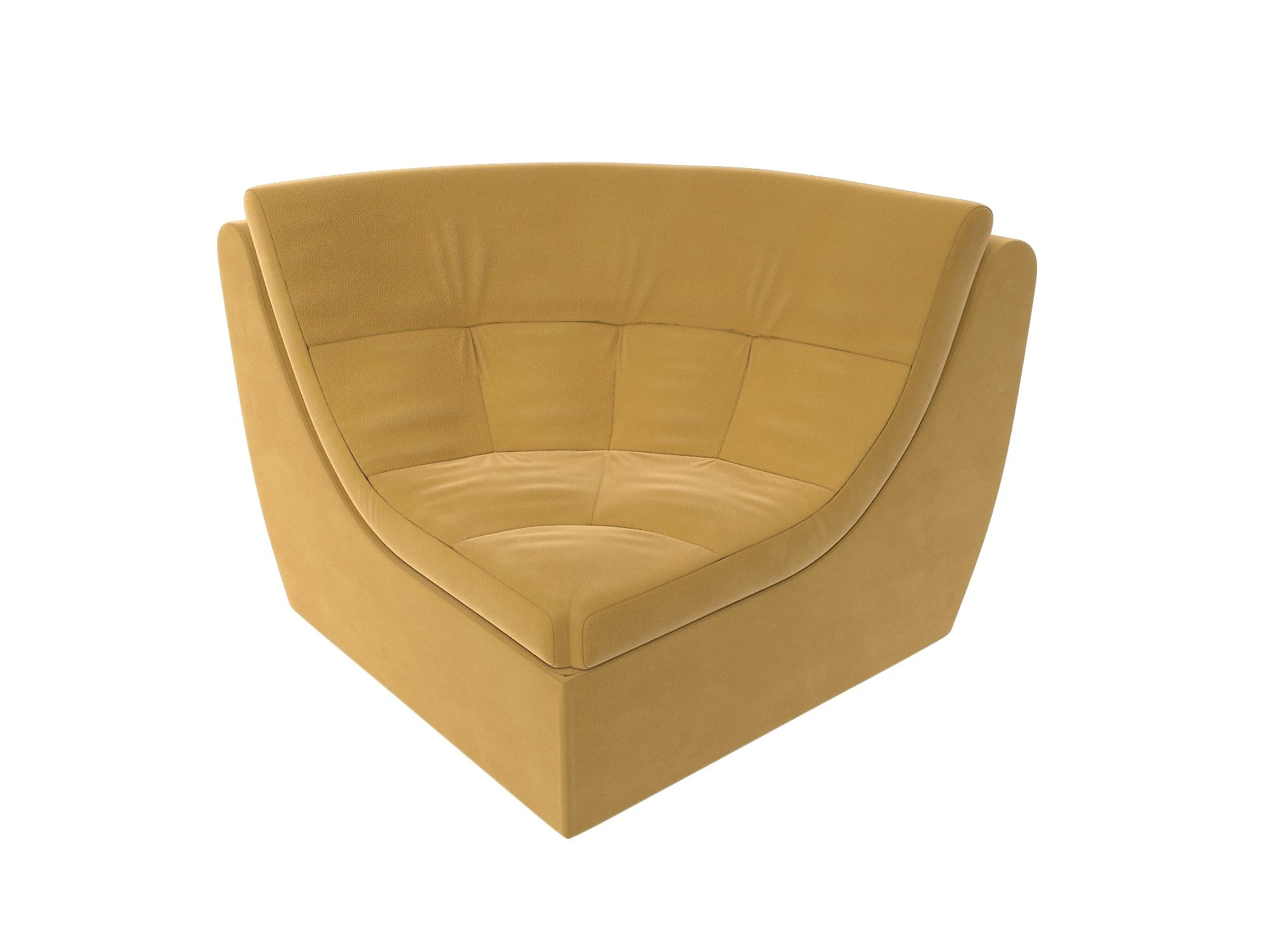 желтое кресло Холидей угловое Дизайн 12
