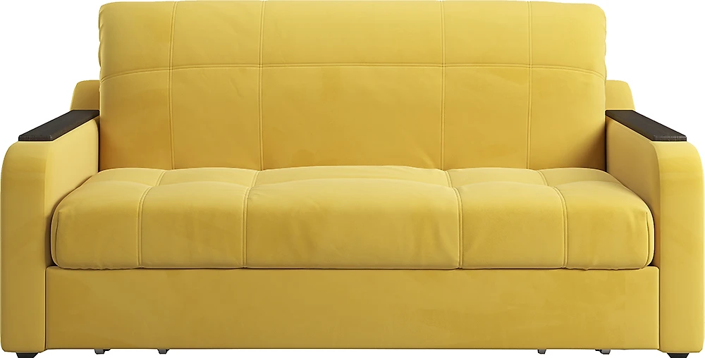 Жёлтый диван аккордеон Наполи Плюш Еллоу