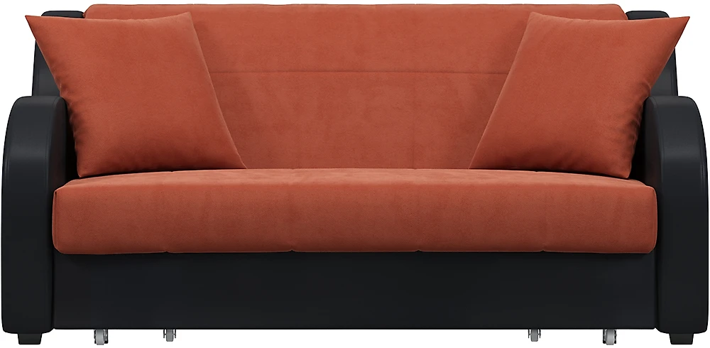 Розовый диван аккордеон Барон с подлокотниками Дизайн 11