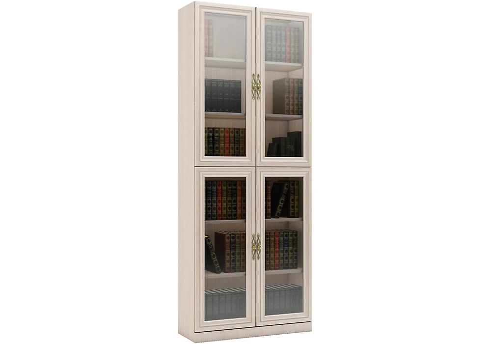 Книжный шкаф со стеклянными дверями Карлос-034