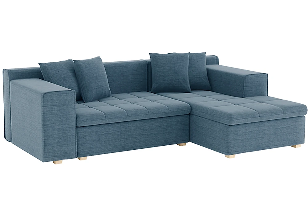 Синий угловой диван Чикаго Кантри Дизайн 15