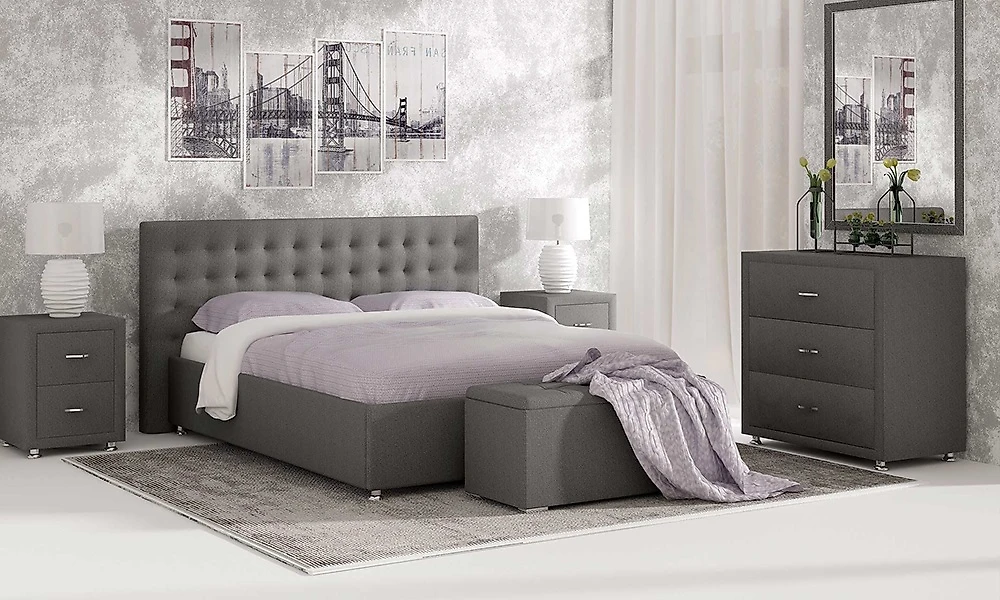Кровать в стиле модерн Сиена- 4 (Эмбер)
