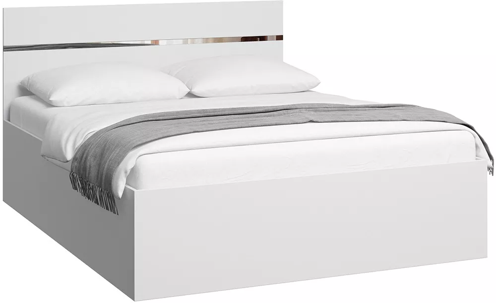Кровать с высокой спинкой Линда Белый-2
