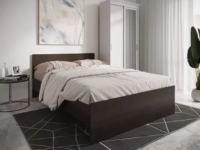 Кровать с матрасом Николь Венге-160 с матрасом