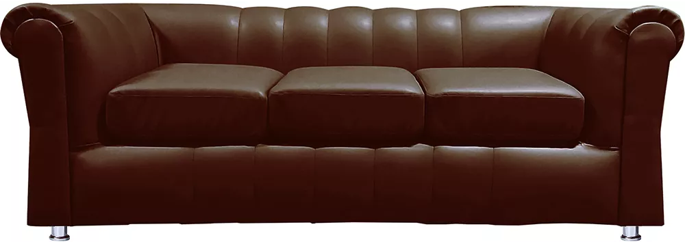 кожаный диван Брайтон-3 (Честер-3) Браун