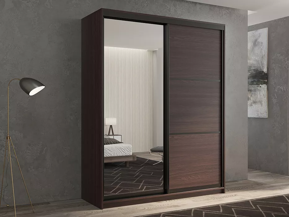 Шкаф коричневого цвета Кааппи-2.2 Дизайн-1