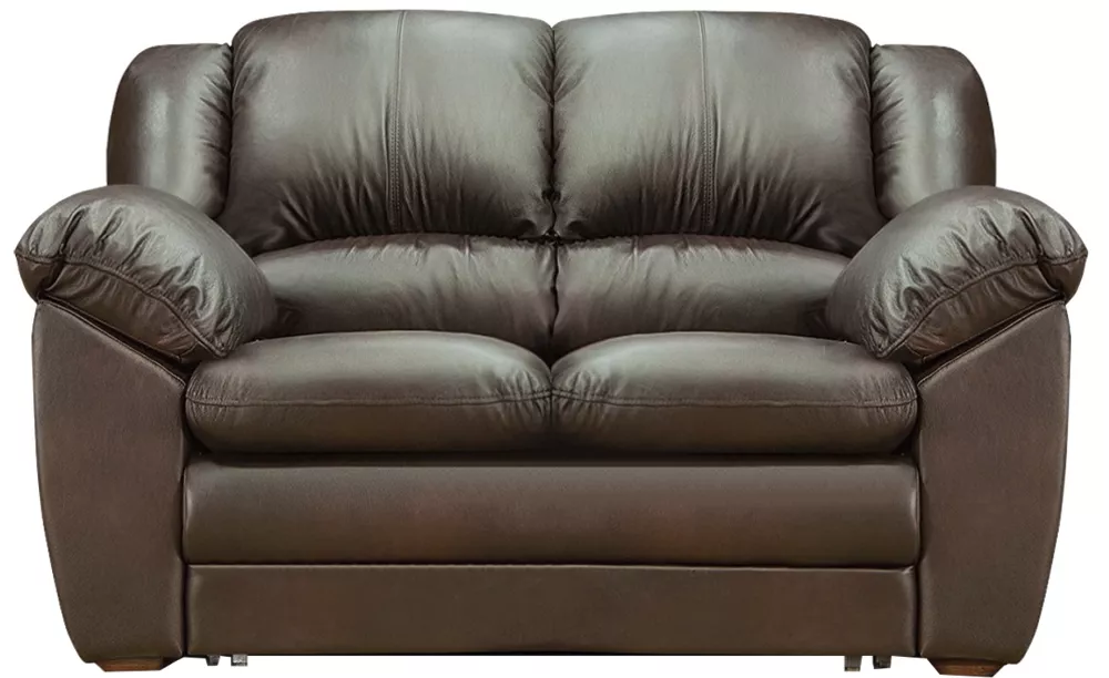 кожаный диван Оберон-2 Шоколад кожаный