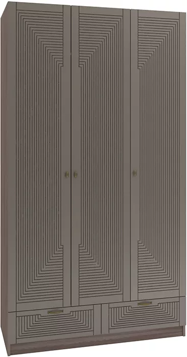 Шкаф коричневого цвета Фараон Т-3 Дизайн-2