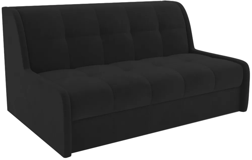 Черный диван аккордеон Барон-6 Дизайн 3