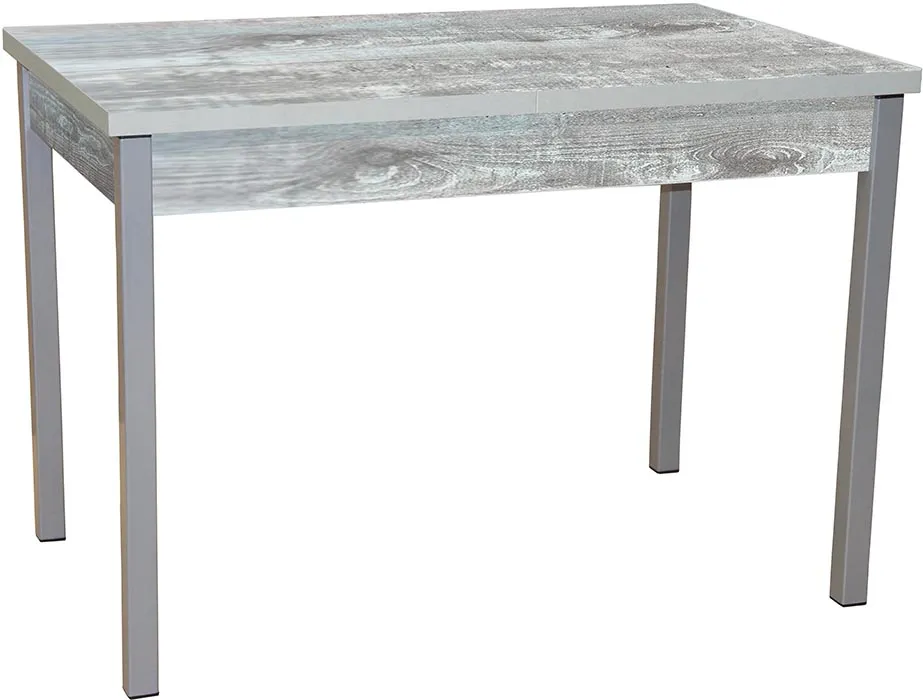 Обеденный стол Колорадо Бетон Пайн темный-Серебро раздвижной