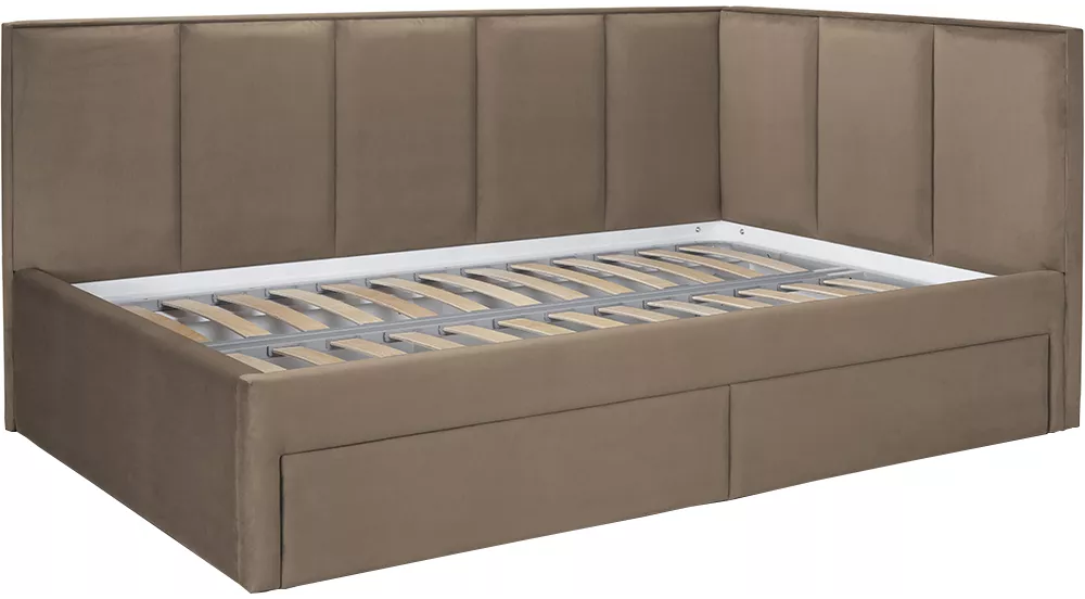 Кровать с высокой спинкой Лайф с ящиками Дизайн-1