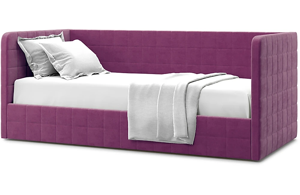 Односпальная кровать с подъемным механизмом 90х200 Брэнта Фиолет