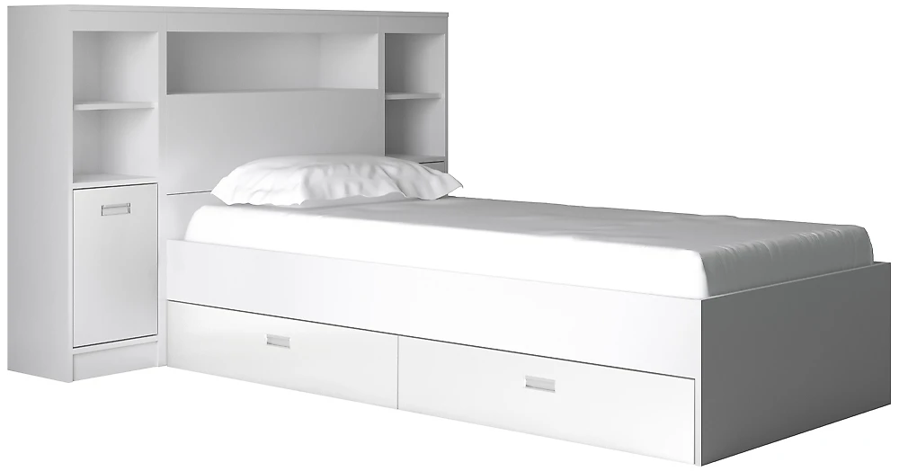 Кровать односпальная 90х200 см Виктория-4-90 Дизайн-2