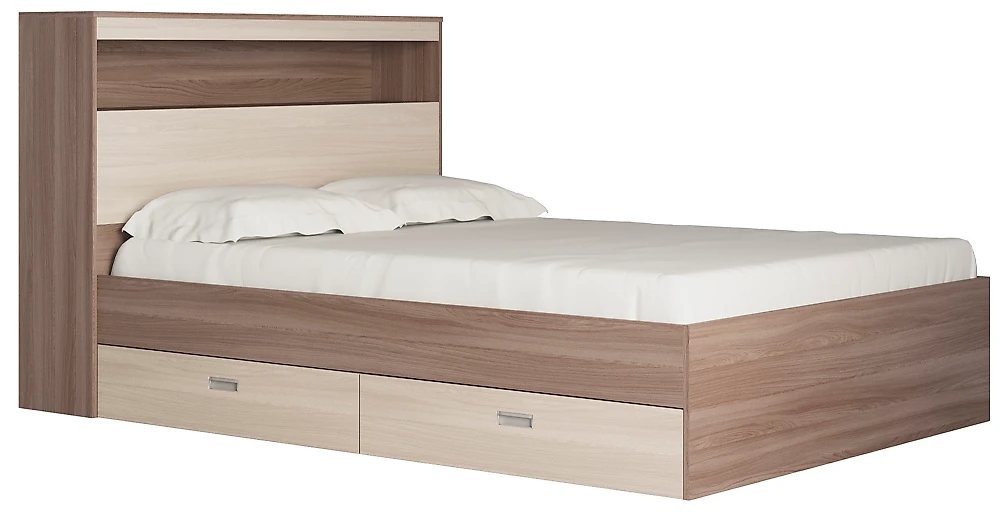 Кровать с высокой спинкой Виктория-2-140 Дизайн-3