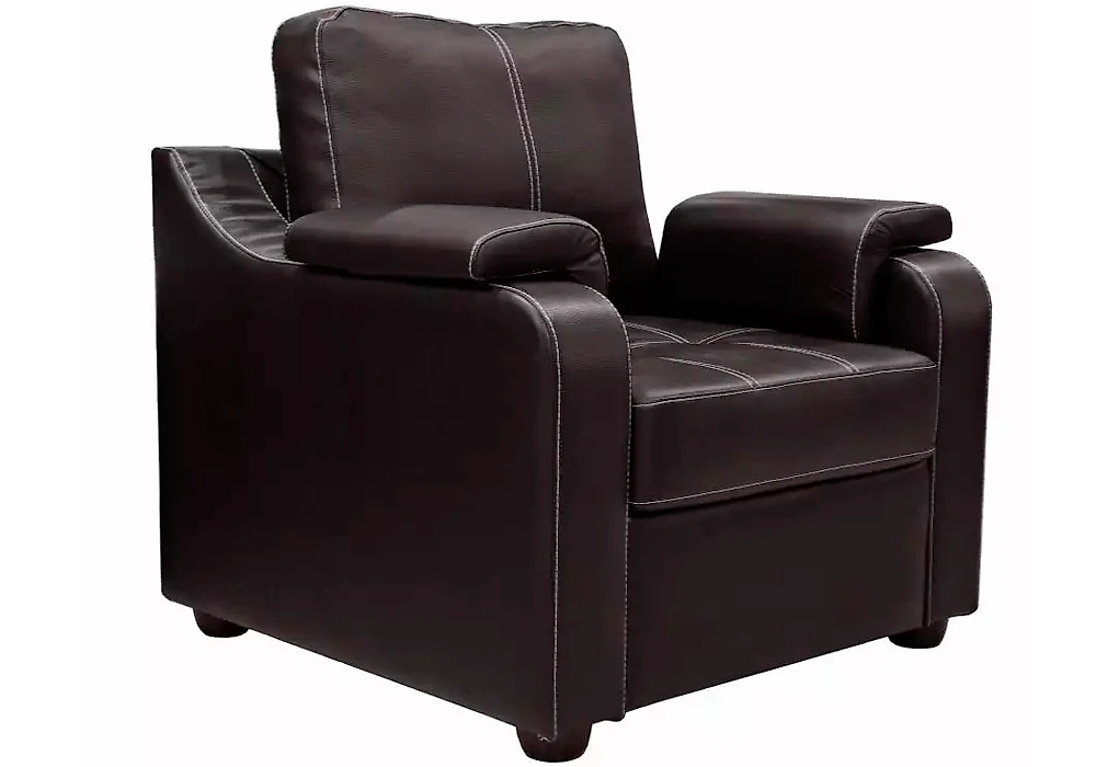 Кресло с подлокотниками Берета Дизайн 1 кожаное