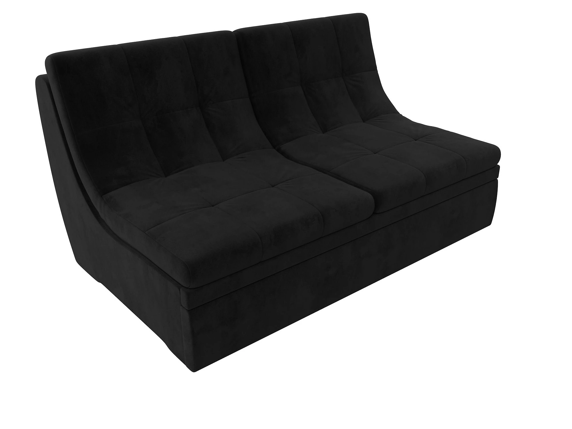 Чёрный диван Холидей Плюш Дизайн 7