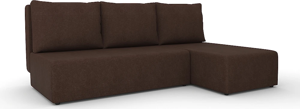 Угловой диван с правым углом Сеул Браун