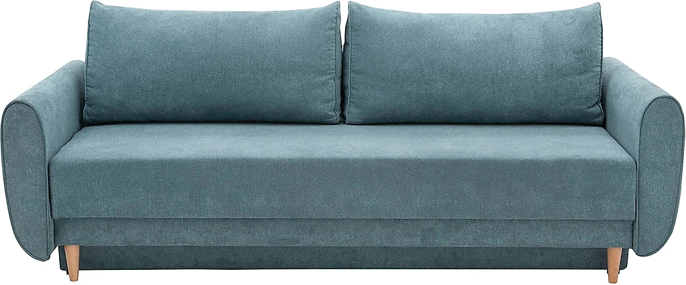 Синий прямой диван Динаро Дизайн 1
