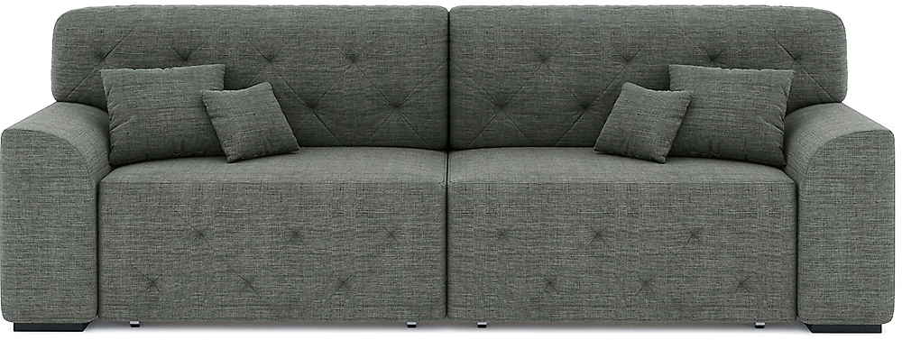 Прямой диван серого цвета Вегас Кантри Дизайн-19