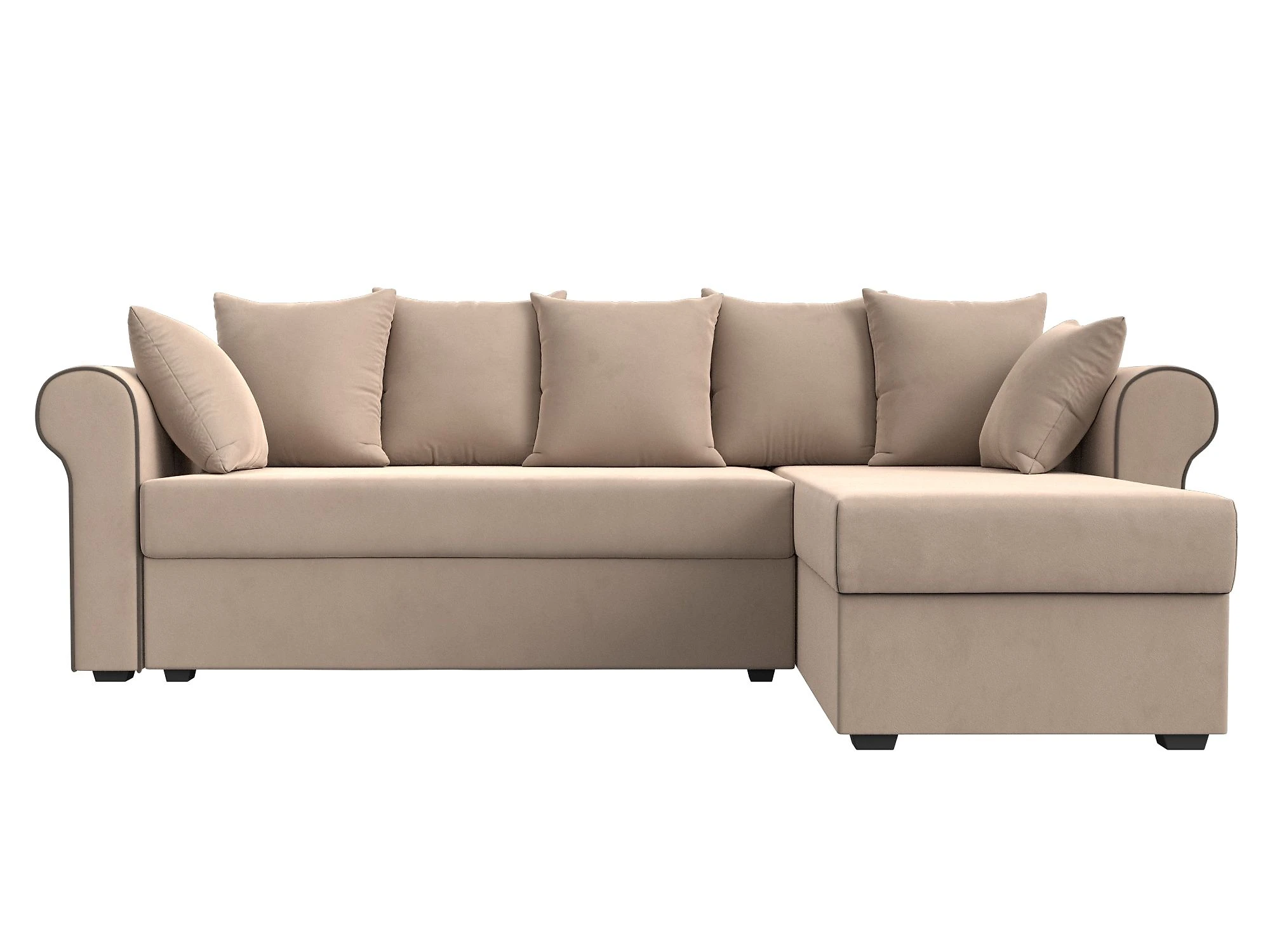 Угловой диван для гостиной Рейн Плюш Дизайн 1