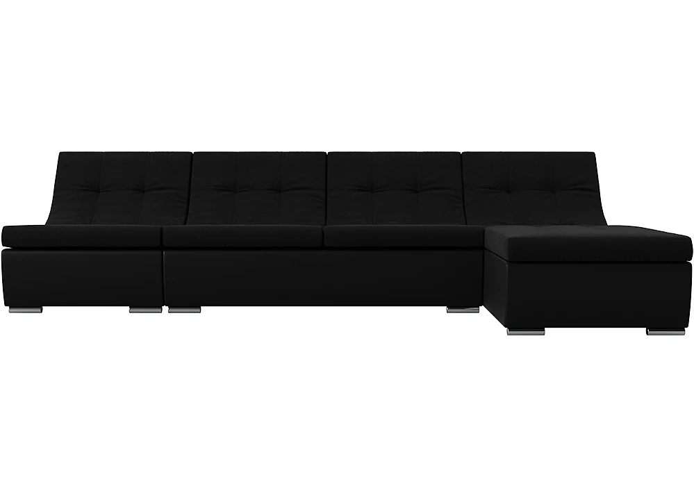 Модульный диван с оттоманкой  Монреаль Блэк