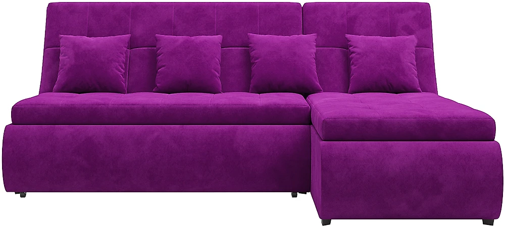 Угловой диван в прихожую Дубай Вельвет Фиолет