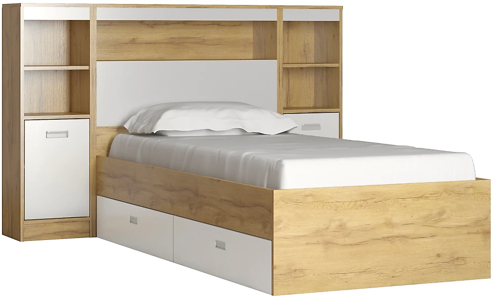 Кровать односпальная 90х200 см Виктория-4-90 Дизайн-1